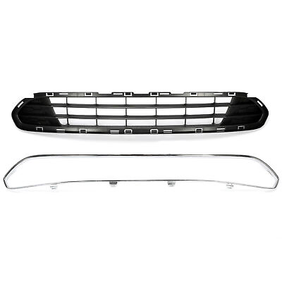 #ad For Ford Fusion 2010 2012 1x Front Bumper Lower Grille amp; 1x Chrome Molding Trim $49.99