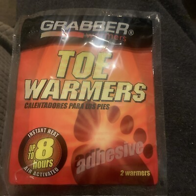 #ad 1pr Grabber Heat Treat 6 hr TOE WARMER Gloves Boots Pocket Instant Heat TWES $5.25