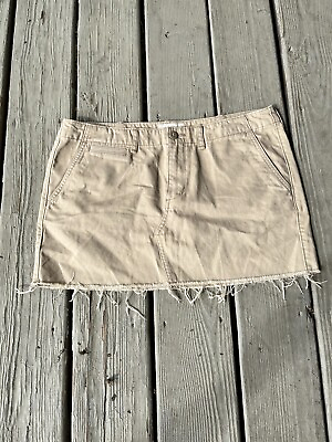 #ad New Denim Supply Ralph Lauren Mini Khaki Skirt Women Size 31 $17.00