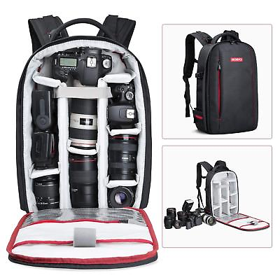 #ad Beschoi DSLR SLR Camera Backpack Bag Case Waterproof for Canon Nikon Sony Pouch $69.99