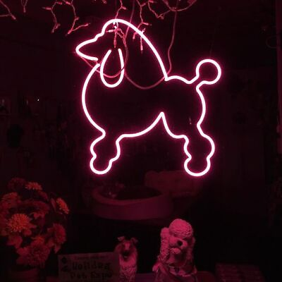 #ad Dog Grooming Neon Sign 20quot;x16quot; Lamp Light Real Glass Handmade Gift Artwork Z896 $134.49