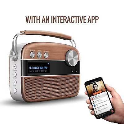 #ad Saregama Carvaan Premium Portable Music Player with 5000 Preloaded Songs FM AUX $150.00