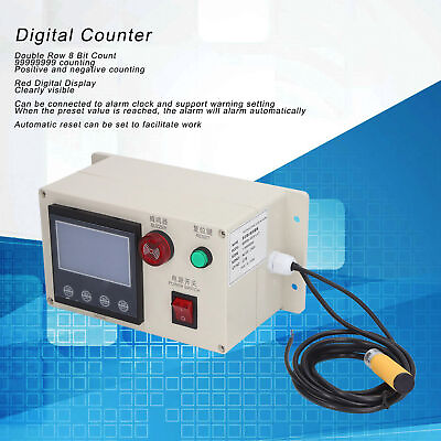#ad Digital Counter Double Row 8 Digit Dual Relay Input Digital Length Meter Counter $71.00