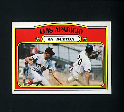#ad Luis Aparicio 1972 Topps In Action HOF Boston Red Sox #314 EX MT $12.00