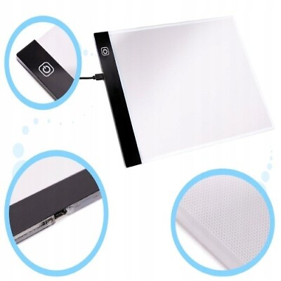 #ad LED Graphics Tablet Drawing Board Brightness Adjustment Thin Design Tablet Gift $54.99