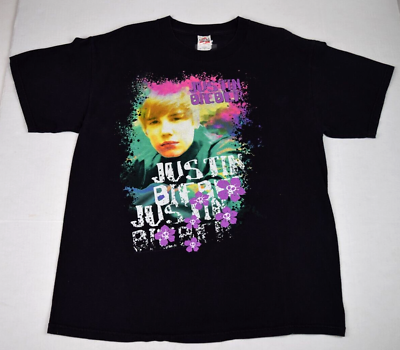 #ad Band T Shirt VTG Justin Bieber My World 2010 Tour Shirt Sz M c.2010 $68.30