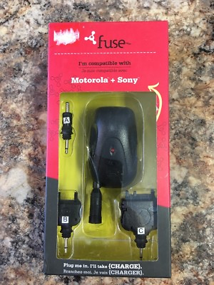 #ad New Fuse Motorola Sony Phone Charger with Adapters #05011 $10.04