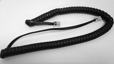 #ad NEW 9 Foot Black Handset Receiver Curly Coil Cord for Sony Phone Black $7.99