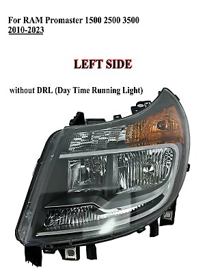 #ad Driver Left Side Headlamp Headlight without DRL for 2010 2022 RAM Promaster $120.99
