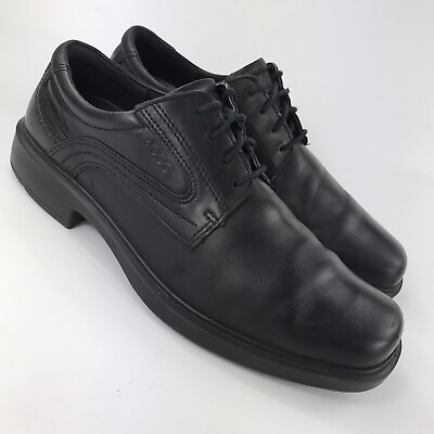 #ad #ad Ecco Black Leather Oxford Derby Dress Shoe Sz 10 B7 $25.00