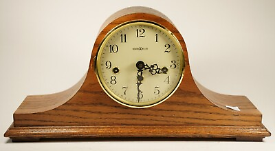 #ad Vintage Howard Miller West Germany Mantel Chime Clock 612 618 2 JEWELS 17.5 wide $99.90
