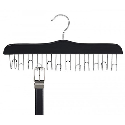 #ad Only Hangers Black Wooden Multi Belt Hanger $14.43