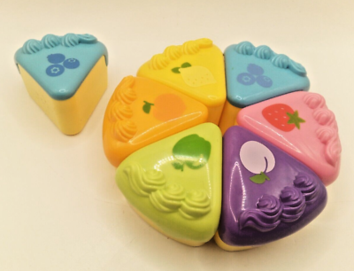 #ad Leapfrog Musical Rainbow Tea Party 7 Replacement Pie Cake Pieces $10.99
