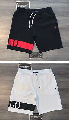 #ad POLO RALPH LAUREN Men#x27;s Big amp; Tall Double Knit Graphic Logo Sweat Shorts NWOT $49.97