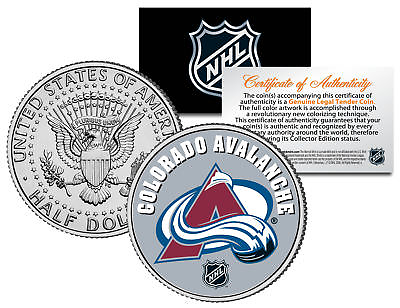 #ad COLORADO AVALANCHE NHL Hockey JFK Kennedy Half Dollar U.S. Coin * LICENSED * $8.95