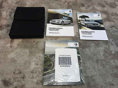 #ad 2018 BMW 4 Series Convertible Owners Manual With Case OEM Free Shipping $115.50
