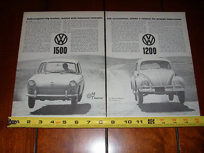 #ad 1963 VW VOLKSWAGEN BEETLE BUG 1200 vs. 1500 ORIGINAL VINTAGE ARTICLE $10.75