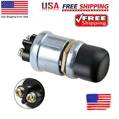 #ad 12V Waterproof Switch Push Button Horn Engine Start Starter For Car Boat Track $2.80