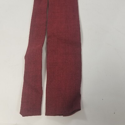#ad Vintage Red Neck Tie Square Ends 50.5quot; $11.99