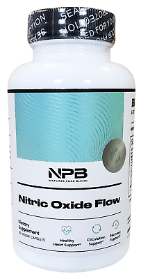 #ad NITRIC OXIDE FLOW Nature Pure Blend L Arginine Heart Circulation Blood Pressure $39.99