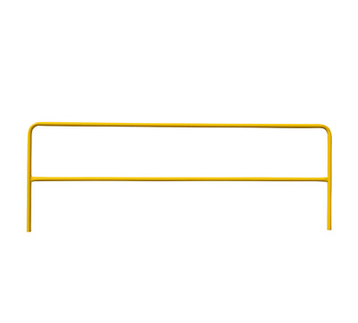 #ad 10#x27; Steel Yellow Powder Coated Portable Safety Railing for Pedestrian $489.99