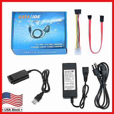 #ad SATA PATA IDE to USB 2.0 Adapter Converter Cable for Hard Drive Disk 2.5quot; 3.5quot; $9.72