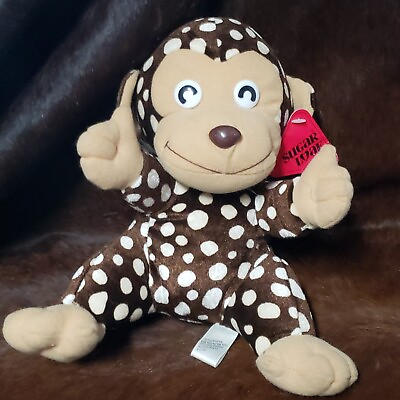 #ad Monkey Brown Tan Polka Dot Monkey Plush Lovey Stuffed Soft Baby Gorilla $9.99