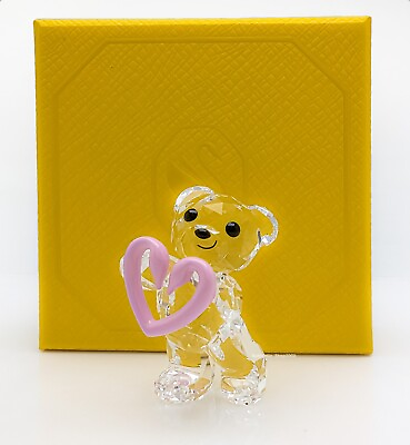 #ad New Swarovski 30th Anniversary Crystal Una Pink Kris Bear Figurine 5665436 $80.75