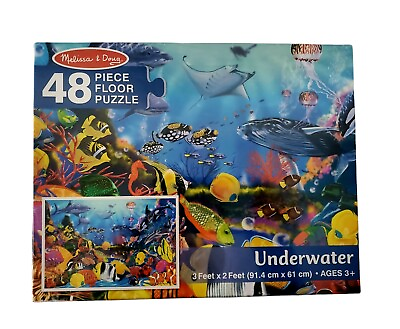 #ad NIB Melissa amp; Doug Underwater 48 Pieces Floor Puzze Sealed $16.95