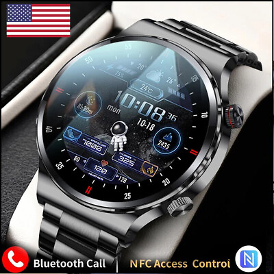 #ad Bluetooth Talking Smart Watch NFC New Waterproof HD Screen For Android IOS Syste $32.98