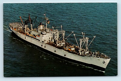 #ad Postcard USNS Rigel T AF 58 Refrigerated Ship X80 $1.99