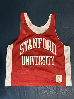 #ad VINTAGE Stanford Singlet Athletic Tank Double sided reversible $39.99