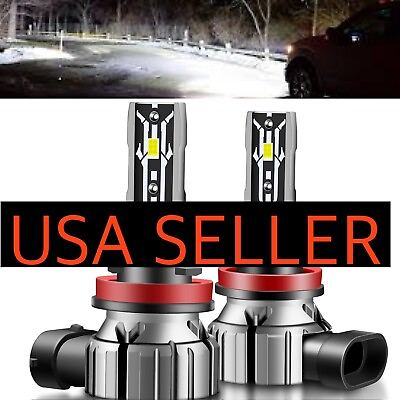 #ad H11 LED HEADLIGHT BULBS Fit DODGE CHARGER 2011 2012 2013 2014 2 Drl White LIGHTS $24.97