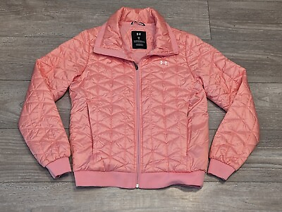 #ad Under Armour Women#x27;s Cold Gear Reactor Performance Jacket Size Medium Pink $54.95