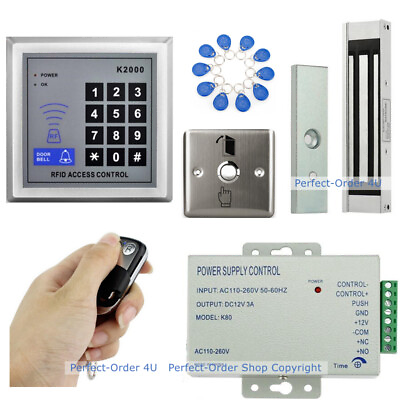 #ad USA RFID Cardamp;Password Door Access Control System400lbs Magnetic Lock Doorbell $102.69