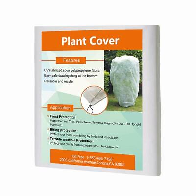 #ad Agfabric 72#x27;#x27;Hx72#x27;#x27;W Square Warm Worth Plant Cover Frost Protection Shrub Jacket $12.99