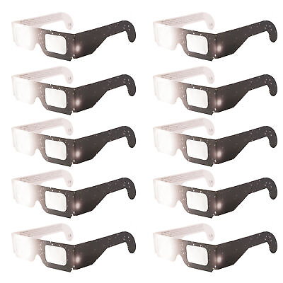#ad 100 Pack NEW Solar Eclipse Glasses 2024 ISO CE Certified Safe 10 20 50 100 Pairs $9.27