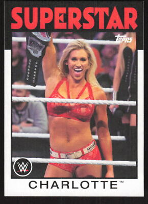 #ad 2016 Topps Heritage WWE Base Card Charlotte #44 $3.00