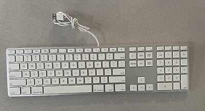 #ad Apple Mac Keyboard w Numeric Keypad White Genuine Extended USB A1243 $22.50