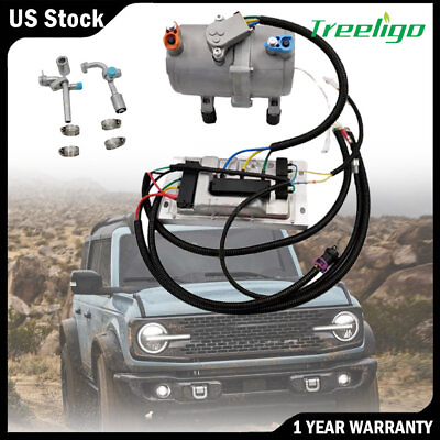 #ad A C 12V Electric Compressor Set for AC Air Conditioning Car Truck Bus Auto $399.99