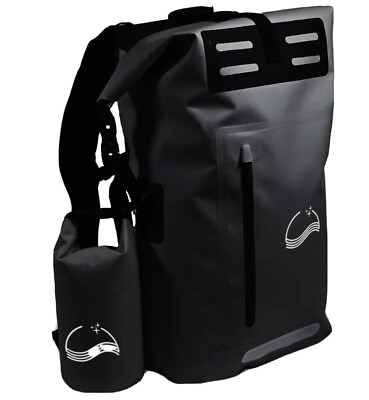 #ad 35L Dry Bag Backpack ; Waterproof Backpack and 2L Pack; Black Dry Bag $35.00