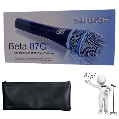 #ad Beta 87C Cardioid Condenser Vocal Microphone With On Off Switch Brand New $43.00