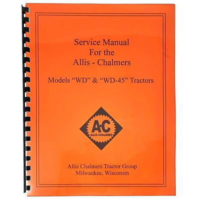 #ad Allis Chalmers WD WD45 Service Manual $18.55