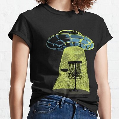 #ad SALE disc golf tshirt vintage spaceship alien funny theme T Shirt S 5XL $26.99