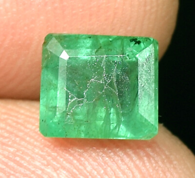 #ad 2.45 Cts. Zambian Emerald 7.5mm x 7mm x 5.5mm Genuine Emerald Octagon Gemstone $76.77