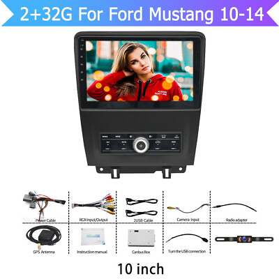 #ad For 2010 2014 Ford Mustang Stereo Radio 10#x27;#x27; Android 11 Head Unit GPS Player USA $236.79