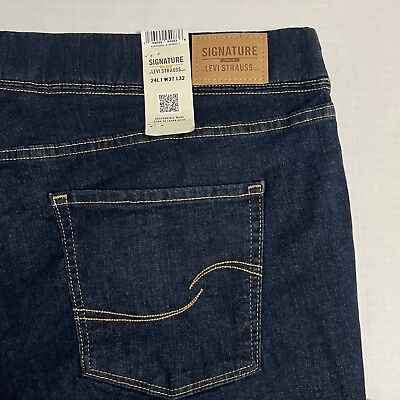 #ad NWT Levi Signature Gold Womens 24L W37 L32 Totally Shaping Pull on Bootcut Jeans $14.99