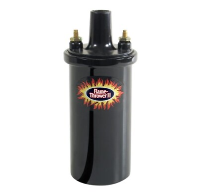 #ad Pertronix 45011 Black Ignition Coil Flame Thrower II 45000 V 0.6 Ohm Oil Filled $59.00