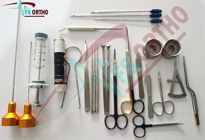 #ad Basic Plastic Surgery Instruments SET of 25 pcs Liposuctions Instruments $349.50