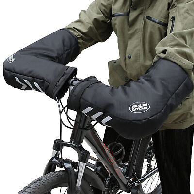 #ad Bicycle Handlebar Mitts Cold Weather Mittens Mountain Bike Bar Covers $27.35